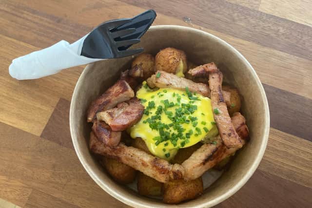 One of the popular potato brunch options at Dysh