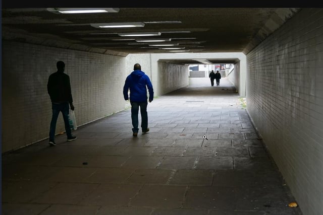 This underpass connects The Moor with London Road.