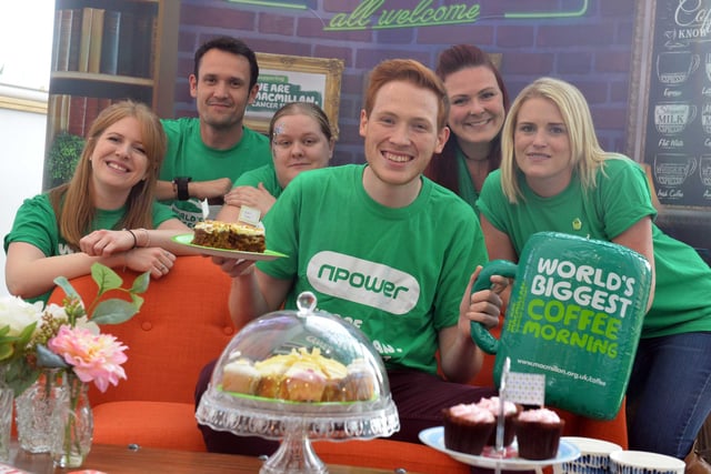 Bake Off star Andrew Smyth helped out at Npowers Macmillan's coffee morning in 2017. Did you get to meet him?