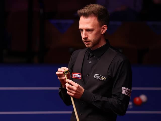 Judd Trump in action at The Crucible (Photo by George Wood/Getty Images)