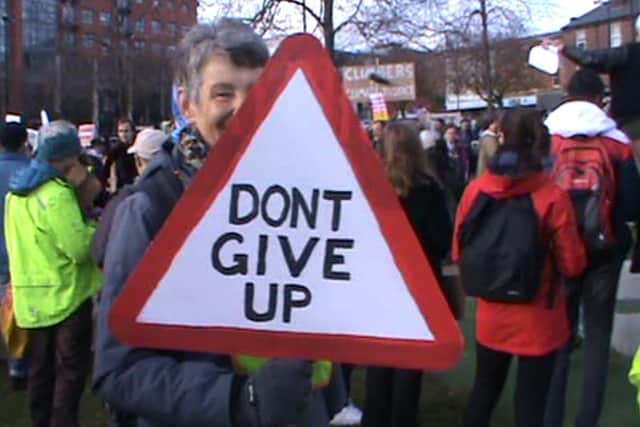 Sheffield COP26 demonstration.