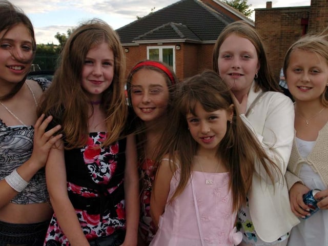 St John Fisher Prom 1. Pictured at the St John Fisher school prom are from left....Kate Auchterloni,Fionnulo Smith,Casey Beck,Laura Tinkham,Rebecca Johnson and Edyta Zmich.