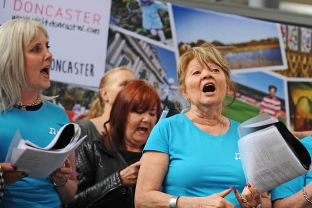 Doncaster's Tuneless Choir performing last year