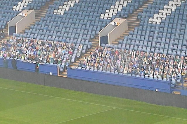 Taken from the upper reaches of the South Stand, this snap shows the cut outs from on high.