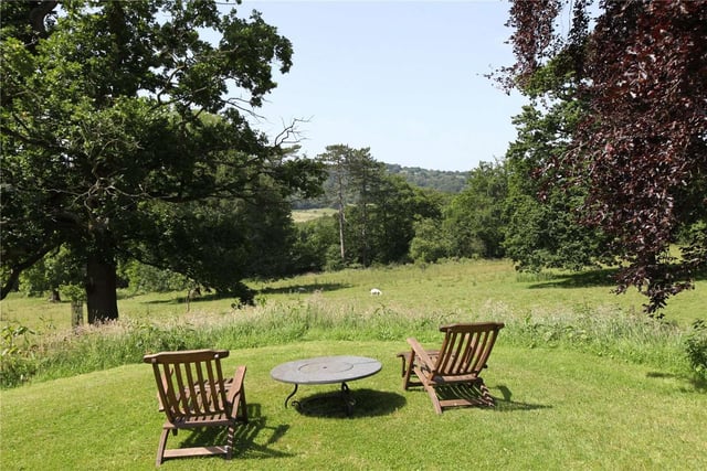 To the west of the house is an early croquet lawn, leading down onto the open paddock and parkland with stunning open views. There is also a vegetable garden and orchard, and some areas benefit from  an integrated external music system.