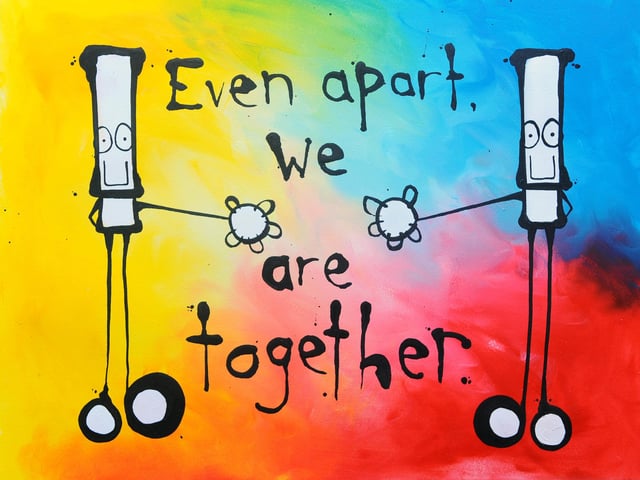 Artist My Dog Sighs has created some artwork for The News, Portsmouth that would be auctioned to raise money for QA Hospital.