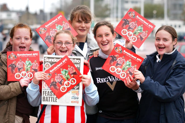 These youngsters were pictured at the launch of the SAFC medal collection in 2005. Were you among them?