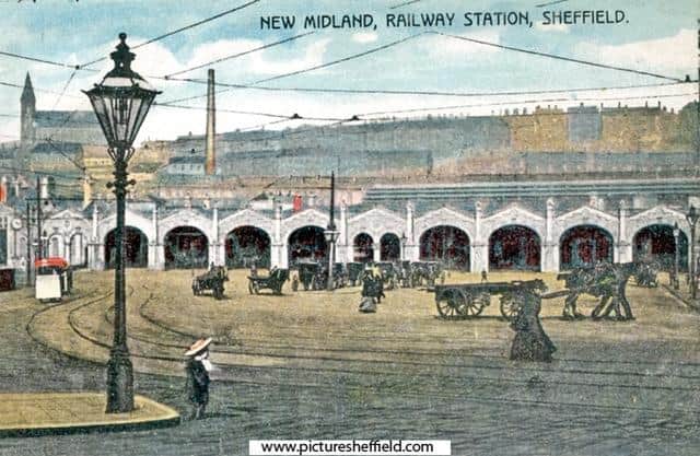 Midland Station Extension 1900 with its new frontage