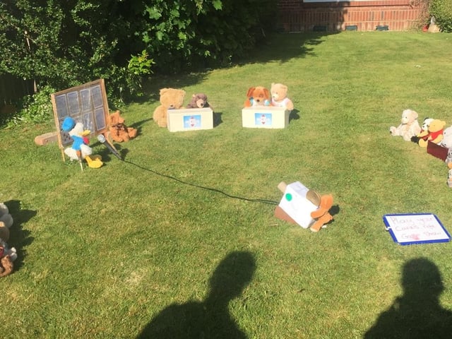 A bear scene created by the Barber Family in Tregaron Avenue, Drayton.