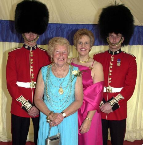 The mayor of Doncaster attends the butterfly ball at the Deaf Trust in 2001.