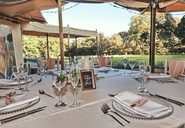 The Tipis wedding venue in Ril;ey Green near Hoghton gets an average of 4.7 out of 5 from 157 Google reviews.