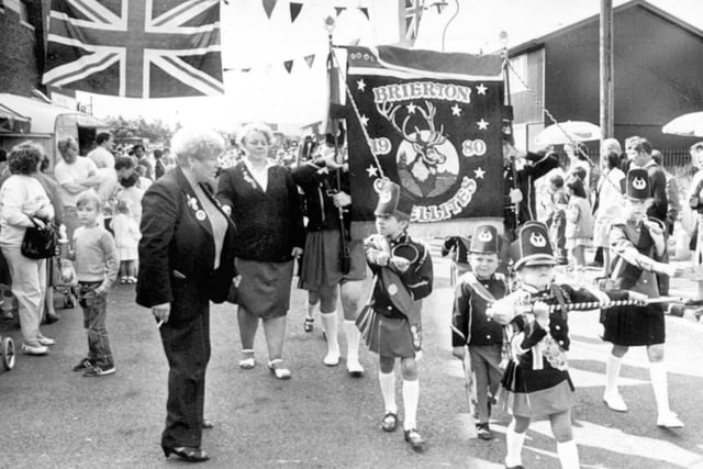 Brierton Satellites on parade in 1986. Were you a member?