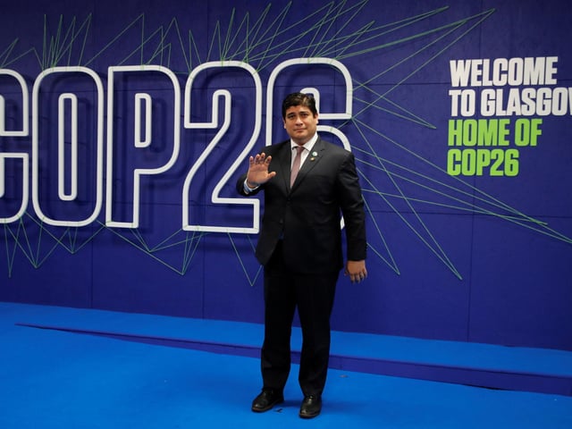 Costa Rica's President Carlos Alvarado Quesada.