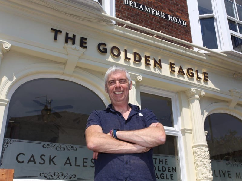 The Golden Eagle pub in Delamere Road in Southsea has  fire a customers say the pub is "really cosy"