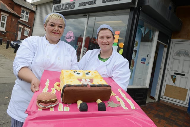Miller's Bespoke bakery at Laygate got our photographer's attention in 2015 and pictured were left Elaine and Tracey Miller.