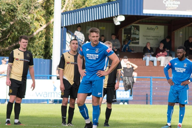 The former Darlington defender returned to Dunston UTS earlier this summer and he marked the first competitive game of his second spell with a late penalty to seal a 2-1 home win against a much-fancied Marine side.
