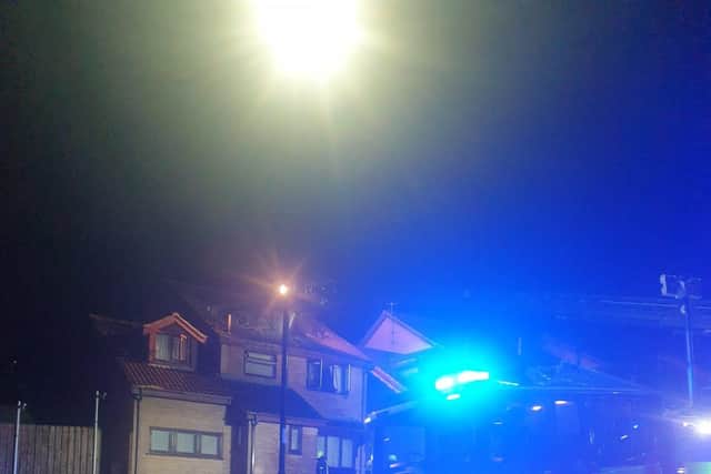 Three fire crews tackled the blaze for around two hours.