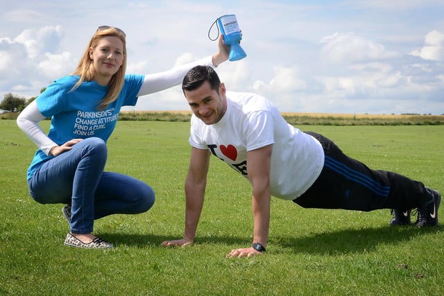 Fitness Instructor, Andrew Atchison was pictured organising a charity boot camp in 2014 with regional fundraiser for Parkinsons UK, Abby Robinson. Did you take part?