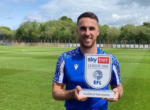 Sheffield Wednesday's Lee Gregory won the League One Player of the Month award. (via swfc.co.uk)