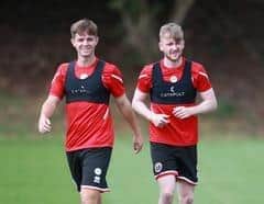 Sheffield United's on-loan duo James McAtee (left) and Tommy Doyle