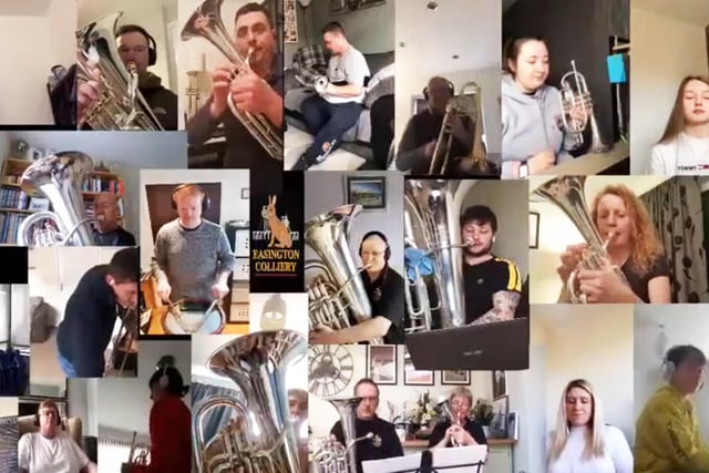 One kind of 'gathering' that's been taking place a lot more in the last couple of months is the video call. Easington Colliery Brass band got especially creative, playing all their instruments separately and then editing it into one seamless performance.
