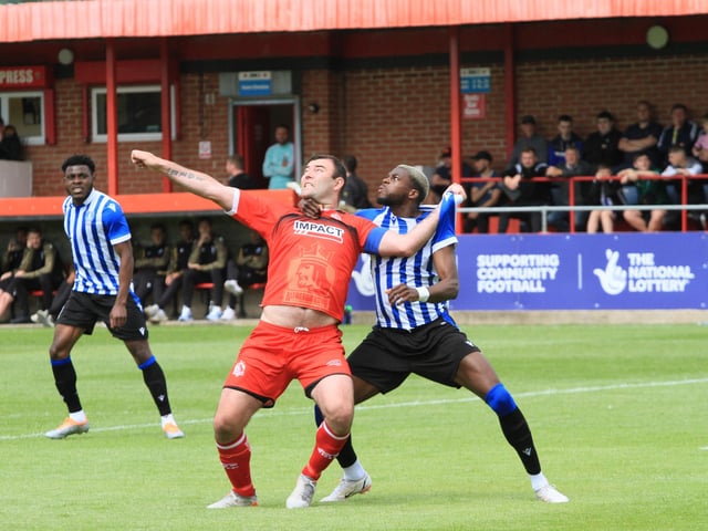 Got forward well, looked tidy enough in defence, and made a couple of strong tackles as well... It's nice to see him marauding again. Credit: Bill Wheatcroft