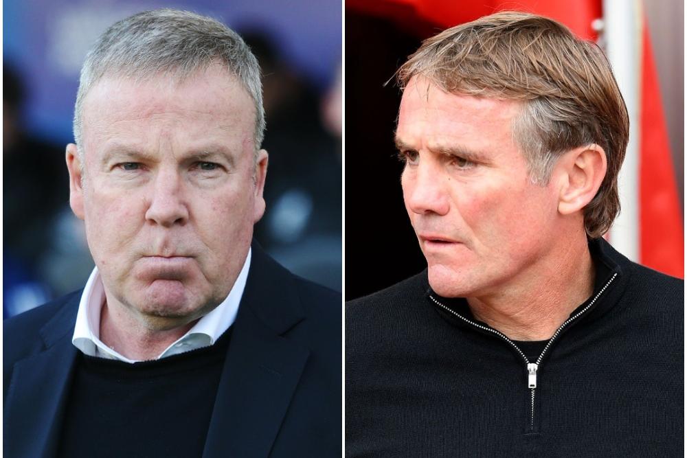 Pompey boss Kenny Jackett, left, and Sunderland manager Phil Parkinson.