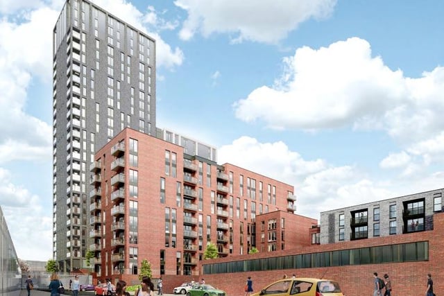 Plans for a total of 410 apartments on the 0.51 hectare site of a temporary car park on Milton Street in Sheffield city centre were approved in 2020. The mixed use development beside Hanover Way on the Sheffield ring road, will be between four and 26 storeys tall. Photo: Leach Rhodes Walker Architects/Devonshire Green (Broomgrove Road) Ltd. The draft Sheffield Local Plan states: "The site has existing planning permission and is therefore considered suitable for its assessed use."