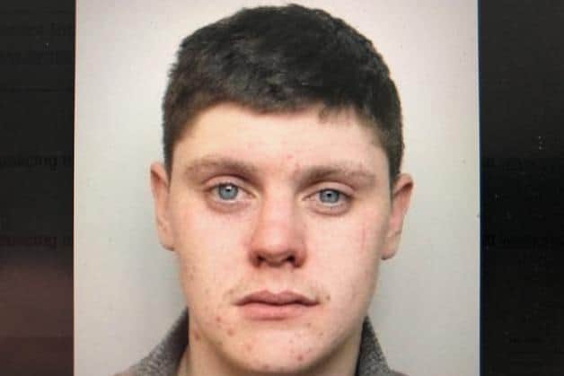 Pictured is Brent Bierton, aged 21, of Gerrard Road, Wellgate, Rotherham, who has been jailed after he pleaded guilty to robbery.