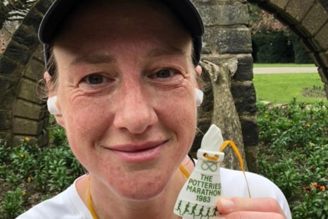 Clair ran a solo marathon across Doncaster last week when her scheduled one was cancelled.
