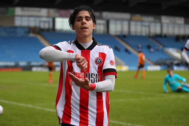 Hassan Ayari spent a month on loan with Scarborough Athletic before returning to Sheffield United. He played for Sheffield Wednesday's U21s today. (Simon Bellis/Sportimage)