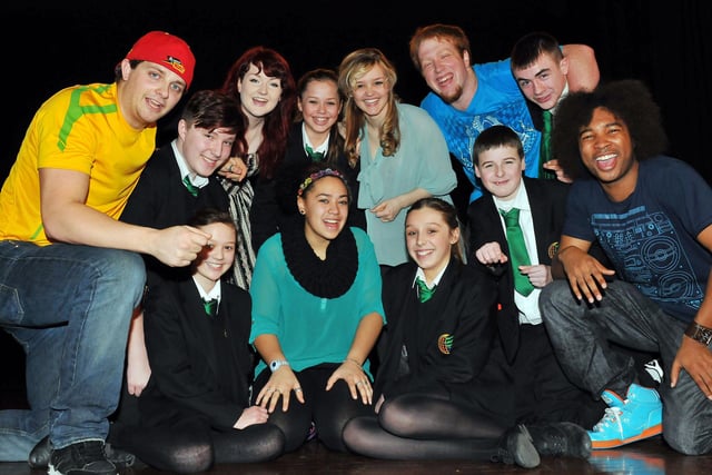 Manor College of Technology pupils and Young American performers singing together. Who remembers this from 2012?
