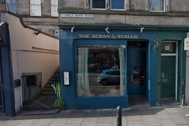 Scran & Scallie (1 Comely Bank Place, Edinburgh EH4 1DR), has a TripAdvisor rating of 4 from 2,603 reviews.