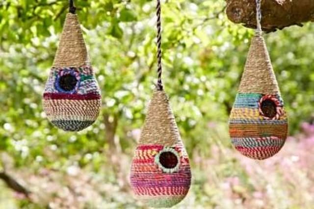 Teardrop Recycled Cotton Birdhouse £22.95