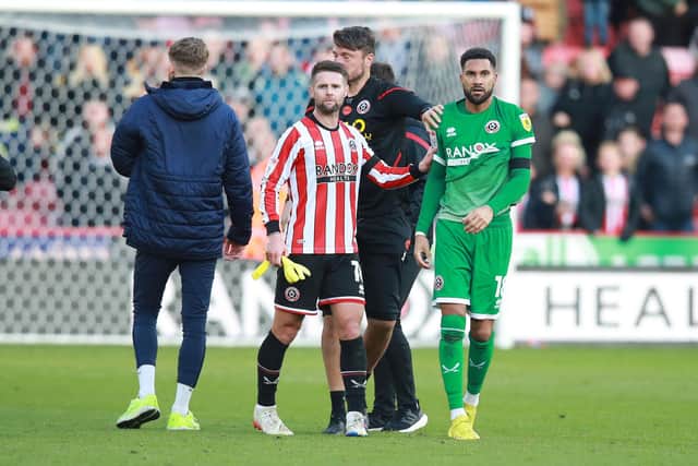 Wes Foderingham was sent off against Blackpool but has now served his ban: Lexy Ilsley / Sportimage