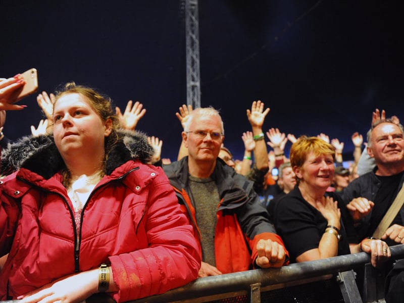 Picture of the crowd at Wickham Festival in Blind Lane, Wickham, on Friday, August 6. Picture: Sarah Standing (060821-7870)