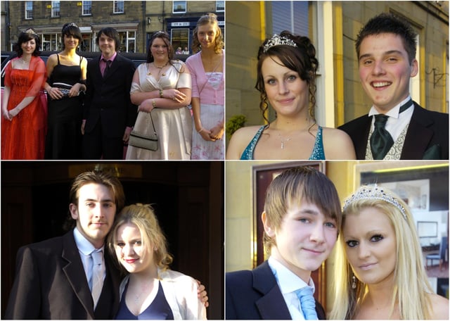 Students from Coquet High School, Amble, all set for their prom at the White Swan Hotel, Alnwick, in 2008.