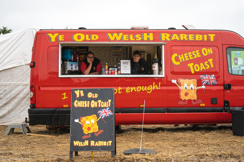 From Kent, Pauline said: 'Its a shame the weather has gone against us again.' Ye ld Cheese On Toast Pictured: Pauline Lemon (43), Kelly Pilcher (43), on day one of the festival. Picture: Andy Hornby