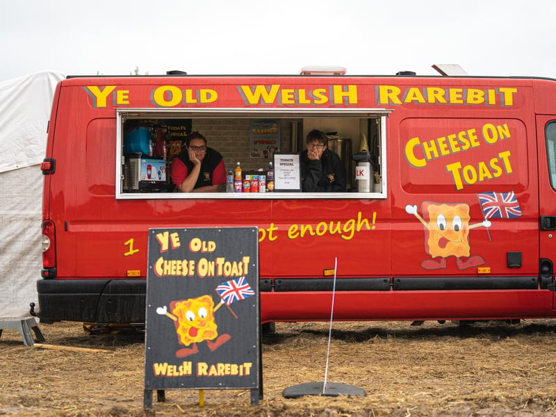 From Kent, Pauline said: 'Its a shame the weather has gone against us again.' Ye ld Cheese On Toast Pictured: Pauline Lemon (43), Kelly Pilcher (43), on day one of the festival. Picture: Andy Hornby