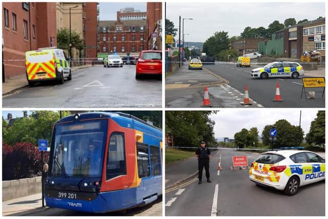There have been a number of serious incidents across Sheffield this weekend