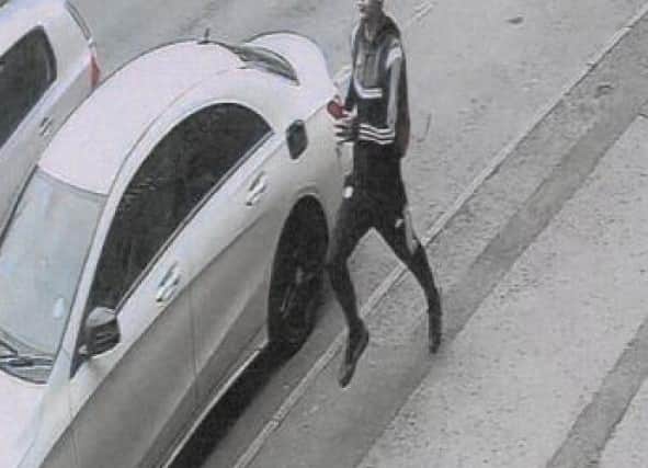 Police investigating an attempted knife-point robbery in Sheffield want to speak to the man pictured