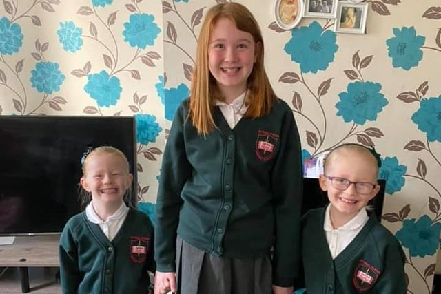 Yasmin Blades said: "Amelia Blades, Lacey Muckle and Ruby Muckle St. Paul’s RCVA Primary School."