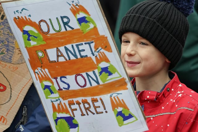 Demonstrators during the Fridays for Future Scotland march through Glasgow during the Cop26 summit in Glasgow. Picture date: Friday November 5, 2021.