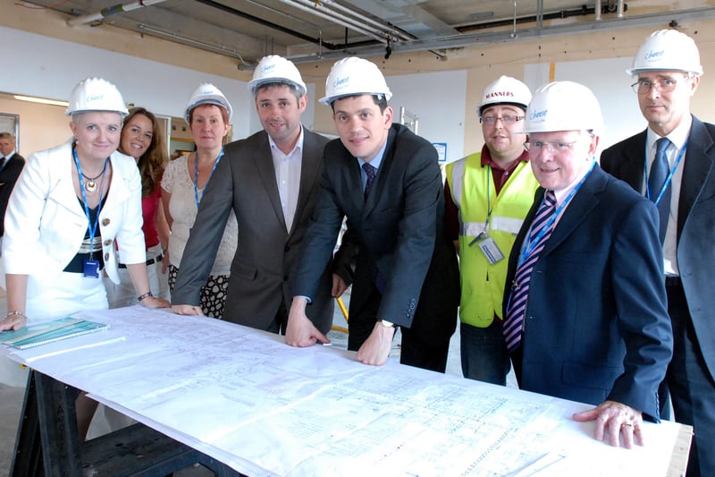 MP David Miliband unveiled a plaque to commemorate the 60th anniversary of the NHS in 2008. The occasion also marked the start of work on a new stroke unit at South Tyneside District Hospital.