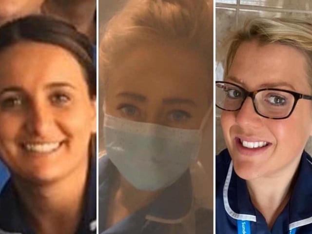 Karen Pike: Three amazing nurses, looking after vulnerable people at home, working long hours and always with a smile on their faces. Knowing every day they are potentially putting not just themselves but their loved ones at risk. Their dedication is beyond amazing. Can’t wait to see them for a proper girly catch up when all this is over.