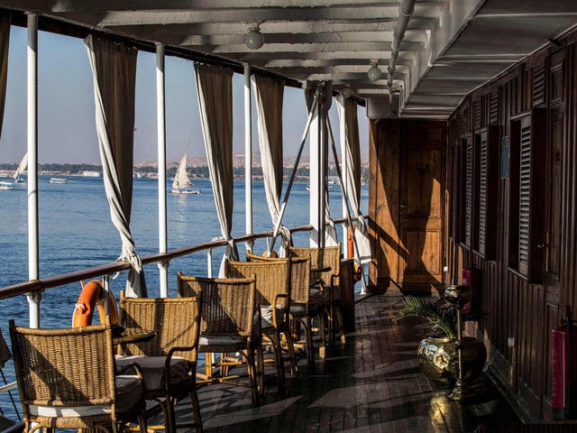 A view of the deck of the Nile steam ship "PS Sudan"
