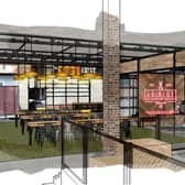Artist's impression of the new food hall. Sheffield Council approved plans to transform a derelict building on Ecclesall Road into a new food hall in a meeting yesterday.