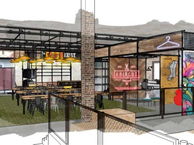 Artist's impression of the new food hall. Sheffield Council approved plans to transform a derelict building on Ecclesall Road into a new food hall in a meeting yesterday.