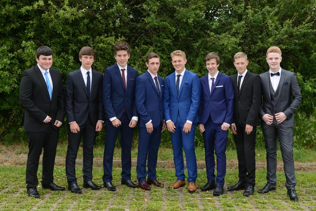 Pupils get smart for the school's 2015 prom.