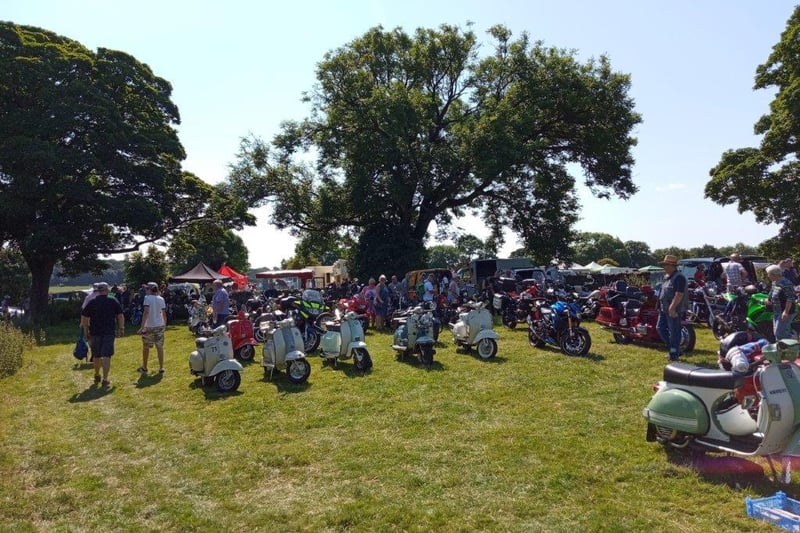 Visitors had plenty to look at among the 1,000+ old bikes and cars on show in  the Rectory Fields.